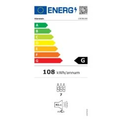 Vinovilla 7 Built-in Uno Quartz Einbau-Weinkühlschrank Weißes Glas -Küche Zu Hause 10036180 energy label
