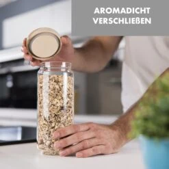 Glaswerk Lovage Vorratsgläser 1,1 L 3er Set Borosilikatglas Akazienholzdeckel Silikon 9 Glaswerk Lovage Vorratsgläser 1,1 L 3er Set Borosilikatglas Akazienholzdeckel Silikon -Küche Zu Hause 10036356 de 0004 logo