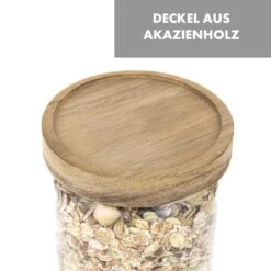 Glaswerk Lovage Vorratsgläser 1,1 L 3er Set Borosilikatglas Akazienholzdeckel Silikon 10 Glaswerk Lovage Vorratsgläser 1,1 L 3er Set Borosilikatglas Akazienholzdeckel Silikon -Küche Zu Hause 10036356 de 0005 logo