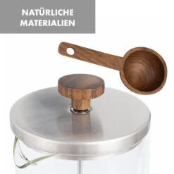 Glaswerk Ristretto French Press 1 Liter Borosilikatglas Edelstahl Walnussholz -Küche Zu Hause 10036368 de 0007 logo