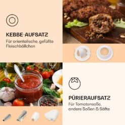 Mighty Mince Elektrischer Fleischwolf 500 - 1361 Watt 3 Lochscheiben 11 Mighty Mince Elektrischer Fleischwolf 500 - 1361 Watt 3 Lochscheiben -Küche Zu Hause 10036478 de 0004 logo