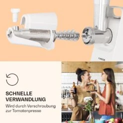 Mighty Mince Elektrischer Fleischwolf 500 - 1361 Watt 3 Lochscheiben 13 Mighty Mince Elektrischer Fleischwolf 500 - 1361 Watt 3 Lochscheiben -Küche Zu Hause 10036478 de 0006 logo