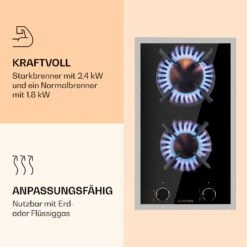 Goldflame Domino Prime Gaskochfeld 2-flammig Messing-Brenner Glaskeramik 10 Goldflame Domino Prime Gaskochfeld 2-flammig Messing-Brenner Glaskeramik -Küche Zu Hause 10037806 de 0004 logo