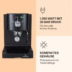 Passionata 20 Espressomaschine 20 Bar 6 Tassen 1,25 Liter Milchschaum -Küche Zu Hause 10037855 de 0003 logo