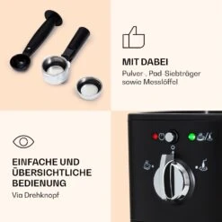 Passionata 20 Espressomaschine 20 Bar 6 Tassen 1,25 Liter Milchschaum -Küche Zu Hause 10037855 de 0006 logo
