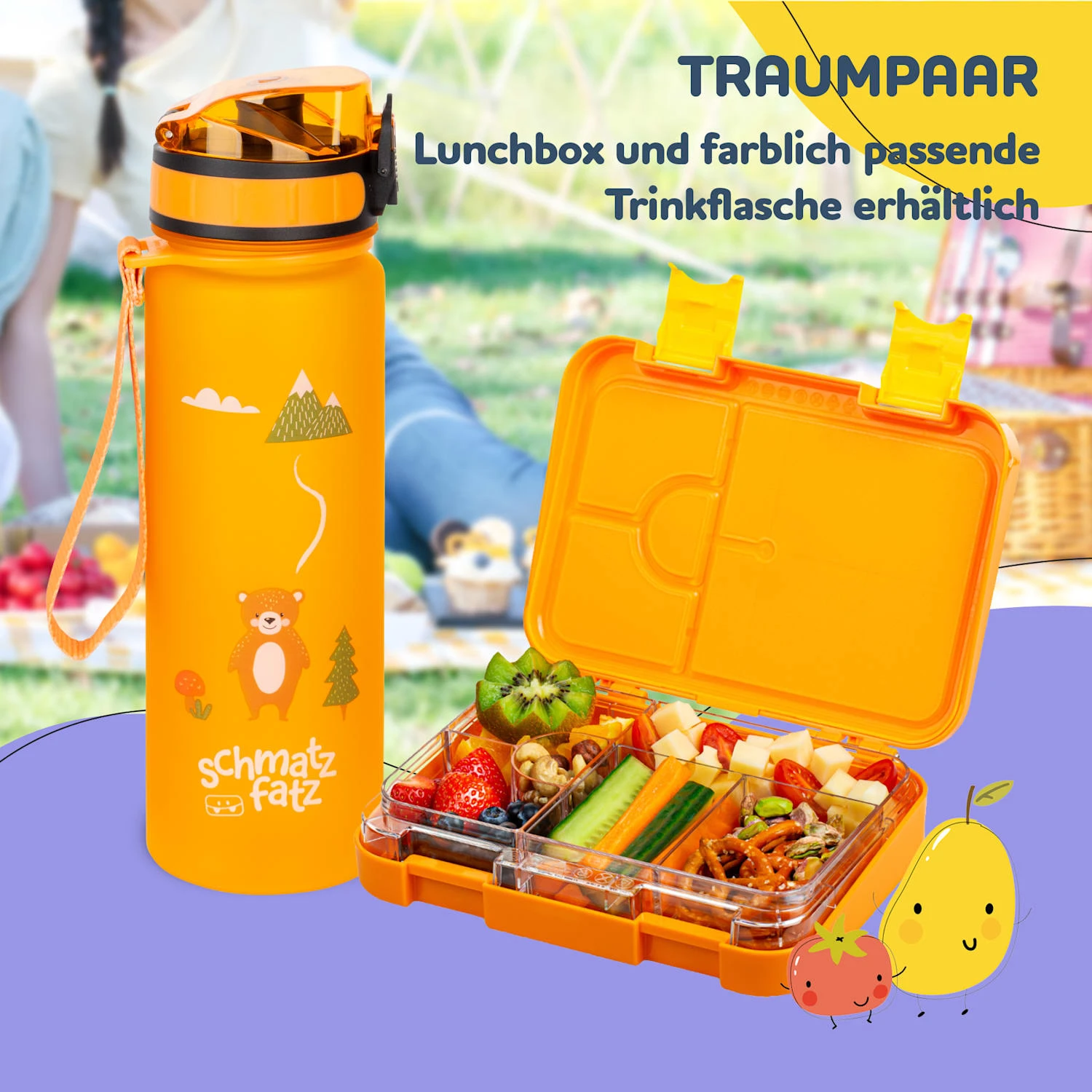 Schmatzfatz Junior Lunchbox 6 Fächer 21,3 X 15 X 4,5 Cm (BxHxT) 7 Schmatzfatz Junior Lunchbox 6 Fächer 21,3 X 15 X 4,5 Cm (BxHxT) – Bild 7
