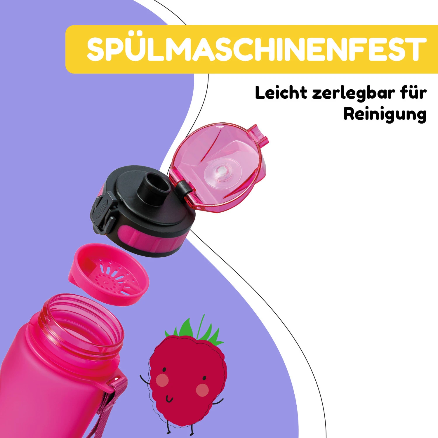 Schmatzfatz Trinkflasche Sportflasche 500 Ml 24 Cm Tritan 4 Schmatzfatz Trinkflasche Sportflasche 500 Ml 24 Cm Tritan – Bild 4