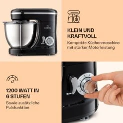 Bella Mini Rührmaschine 1200 W 6 Stufen 4 Liter Edelstahl Pulsfunktion 8 Bella Mini Rührmaschine 1200 W 6 Stufen 4 Liter Edelstahl Pulsfunktion -Küche Zu Hause 10037980 de 0003 logo