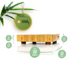 Bambus-Hackbrett 30 X 6,8 X 30 Cm (BxHxT) Standfüße Haltegriff Pflegeleicht 13 Bambus-Hackbrett 30 X 6,8 X 30 Cm (BxHxT) Standfüße Haltegriff Pflegeleicht -Küche Zu Hause 10038092 yy 0007 logo