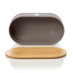Rök Brotbox Metallblech Bambusdeckel 33,5 X 13 X 18 Cm (BxHxT) Oval -Küche Zu Hause 10038118 yy 0006 logo