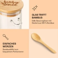 Gewürzgläser Mit Bambuslöffel 6 Stück Je 200 Ml Luftdicht 11 Gewürzgläser Mit Bambuslöffel 6 Stück Je 200 Ml Luftdicht -Küche Zu Hause 10038292 de 0005 logo