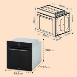 Illuminosa Smart Einbaubackofen 2800W 11 Funktionen App-Steuerung 14 Illuminosa Smart Einbaubackofen 2800W 11 Funktionen App-Steuerung -Küche Zu Hause 10038335 yy 0007 dimensions