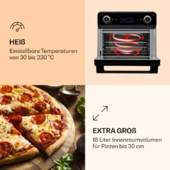 AeroVital Jumbo 3-in-1 Heißluftfritteuse Toaster Dörrautomat 1550 W 18 Liter -Küche Zu Hause 10038339 de 0004 logo