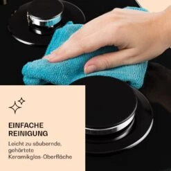 Victoria Domino Gaskochfeld 2-flammig Sabaf-Brenner Glaskeramik Retro-Look -Küche Zu Hause 10038374 de 0007 logo