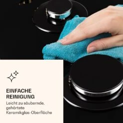 Victoria 5 Gaskochfeld 5-flammig Sabaf-Brenner Glaskeramik Retro-Look -Küche Zu Hause 10038376 de 0007 logo