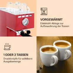 Pausa Espressomaker 1350 Watt 20 Bar Druck Wassertank: 1,4 Liter Edelstahl -Küche Zu Hause 10038394 de 0004 logo