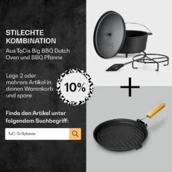 Galloway Dutch Oven 12.0 BBQ-Topf Gusseisen Standfüße Größe XL / 12 Qt 13 Galloway Dutch Oven 12.0 BBQ-Topf Gusseisen Standfüße Größe XL / 12 Qt -Küche Zu Hause 10038587 de 0007 usp