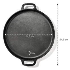 Canadienne Runde Grillpfanne Glatt 35 X 3 Cm (ØxH) Gusseisen 9 Canadienne Runde Grillpfanne Glatt 35 X 3 Cm (ØxH) Gusseisen -Küche Zu Hause 10038591 yy 0005 logo