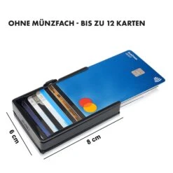 ZNAP Slim Wallet 12 Karten Münzfach 8 X 1,8 X 6 Cm (BxHxT) RFID-Schutz -Küche Zu Hause 10038777 de 0007 logo