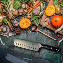 Alpha-Royal German 7" Nakirimesser 56 HCR Edelstahl -Küche Zu Hause 10039003 yy 0004 logo