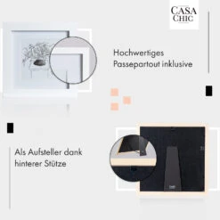 Everton Bilderrahmen Quadratisch 15 X 15 Cm Fotos Passepartout Glas -Küche Zu Hause 10039292 de 0004 usp