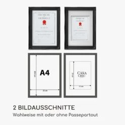 Regent Bilderrahmen Rechteckig A4 Fotos Passepartout Glas Rokoko -Küche Zu Hause 10039342 de 0006 logo