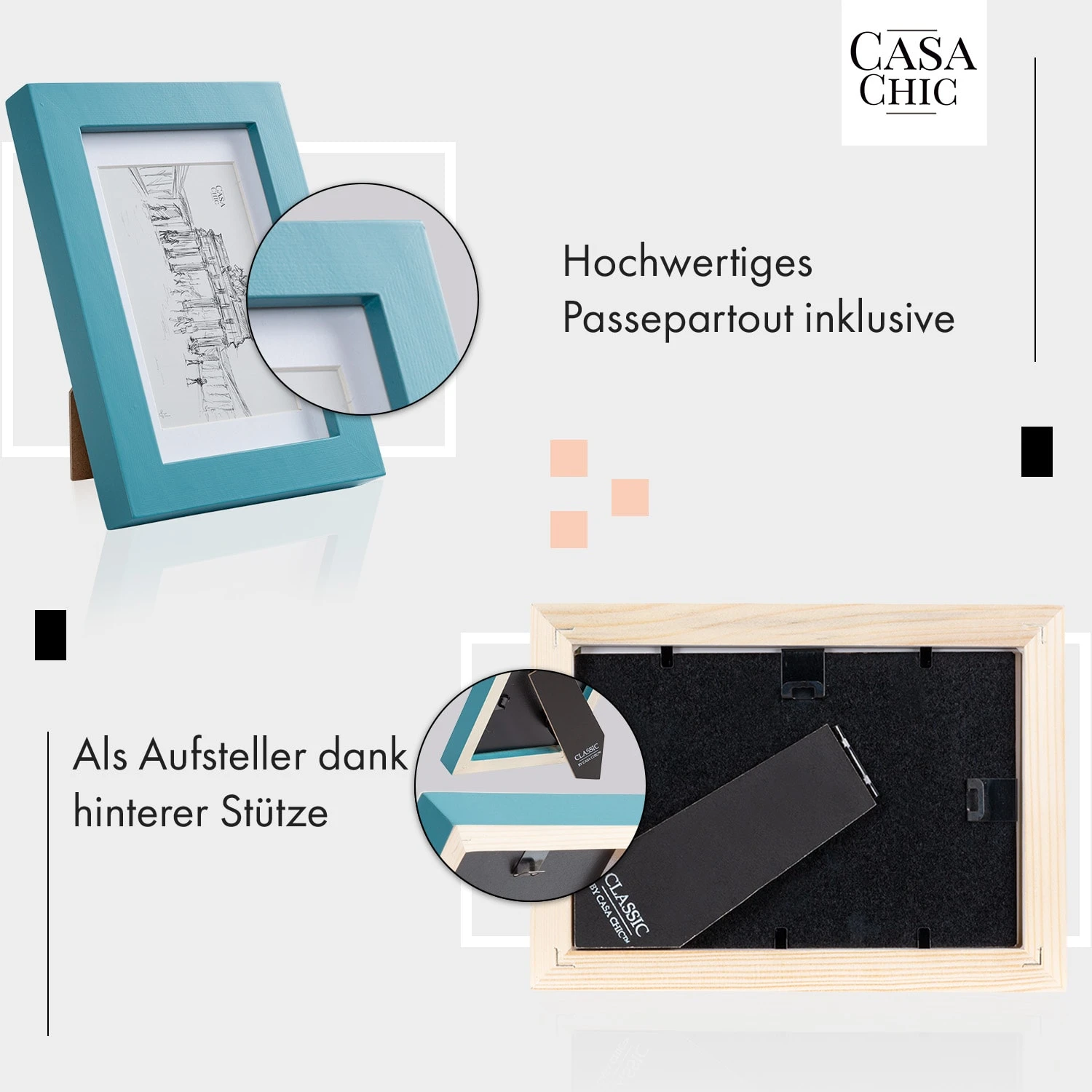 Clapton Bilderrahmen 3er-Set Rechteckig 14 X 9 Cm Fotos Passepartout Glas 4 Clapton Bilderrahmen 3er-Set Rechteckig 14 X 9 Cm Fotos Passepartout Glas – Bild 4