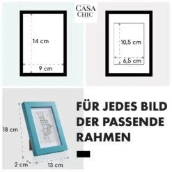 Clapton Bilderrahmen 3er-Set Rechteckig 14 X 9 Cm Fotos Passepartout Glas -Küche Zu Hause 10039387 de 0005 usp