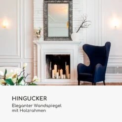 Manresa Wandspiegel Holzrahmen Rechteckig 90 X 60 Cm Vintage 11 Manresa Wandspiegel Holzrahmen Rechteckig 90 X 60 Cm Vintage -Küche Zu Hause 10039419 de 0005 logo