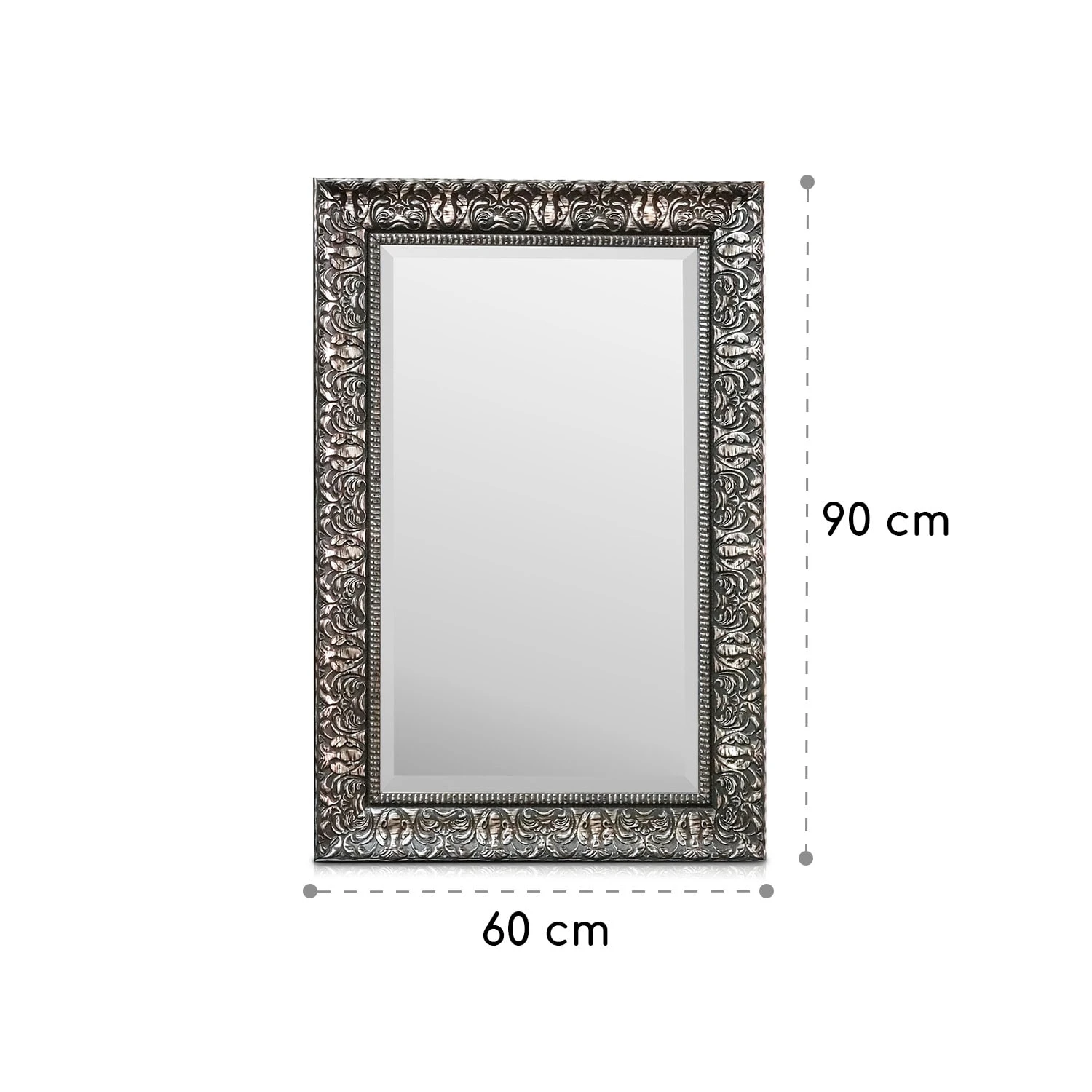 Manresa Wandspiegel Holzrahmen Rechteckig 90 X 60 Cm Vintage 7 Manresa Wandspiegel Holzrahmen Rechteckig 90 X 60 Cm Vintage – Bild 7