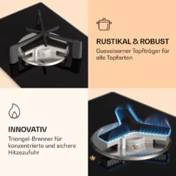 Trifecta 1 Gaskochfeld 1-flammig Starkbrenner Glaskeramik 10 Trifecta 1 Gaskochfeld 1-flammig Starkbrenner Glaskeramik -Küche Zu Hause 10039420 de 0004 logo