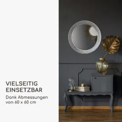 Cheyne Wandspiegel Holzrahmen Rund Ø 60 Cm Mosaik-Design -Küche Zu Hause 10039461 de 0004 logo