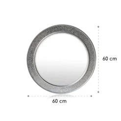 Cheyne Wandspiegel Holzrahmen Rund Ø 60 Cm Mosaik-Design -Küche Zu Hause 10039461 yy 0007 logo