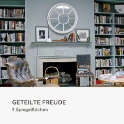 Leeds Wandspiegel Echtholzrahmen Rund Ø 90 Cm -Küche Zu Hause 10039469 de 0003 logo