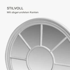 Leeds Wandspiegel Echtholzrahmen Rund Ø 90 Cm -Küche Zu Hause 10039469 de 0004 logo