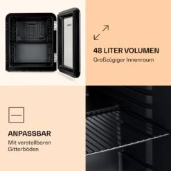 PopLife Getränkekühler Kühlschrank 0-10°C Retro-Design -Küche Zu Hause 10039695 de 0003 logo