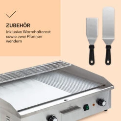 Grillmeile 4400 Elektrogrill Plancha 2x2200W Grillplatte Edelstahl -Küche Zu Hause 10039915 de 0006 logo