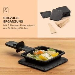 Entrecote 2-in-1 Raclette-Grill & Fondue Naturstein 1100W 8 Personen -Küche Zu Hause 10039922 de 0006 logo