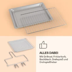 Vigor Air Heißluftfritteuse 1800 W 30 Liter 18 Programme -Küche Zu Hause 10039941 de 0007 logo