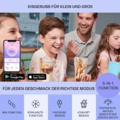 Dolce Bacio Smart Eiscremebereiter Yogurtmaker Kompressor 2 Liter WiFi Touch Edelstahl -Küche Zu Hause 10040048 de 0003 logo