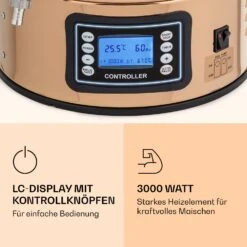 Mundschenk Maischekessel, Bierbrauanlage, 2500 W, 30 L, 9 Programme -Küche Zu Hause 10040144 de 0003 logo