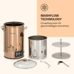Mundschenk Maischekessel, Bierbrauanlage, 2500 W, 30 L, 9 Programme -Küche Zu Hause 10040144 de 0006 logo
