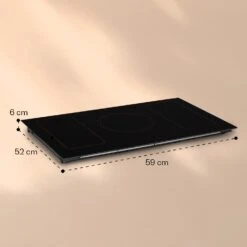 Victoria 5 Flex Induktionskochfeld Einbau 7400W 2 Flexzonen Timer -Küche Zu Hause 10040203 yy 0009 dimensions