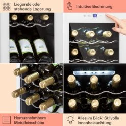 Shiraz 18 Slim Uno Weinkühlschrank 50l 18Fl Touch-Bedienfeld 5-18°C 12 Shiraz 18 Slim Uno Weinkühlschrank 50l 18Fl Touch-Bedienfeld 5-18°C -Küche Zu Hause 10040215 de 0005 usp