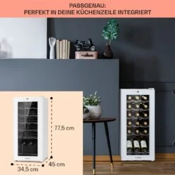 Shiraz 18 Slim Uno Weinkühlschrank 50l 18Fl Touch-Bedienfeld 5-18°C 13 Shiraz 18 Slim Uno Weinkühlschrank 50l 18Fl Touch-Bedienfeld 5-18°C -Küche Zu Hause 10040215 de 0006 usp