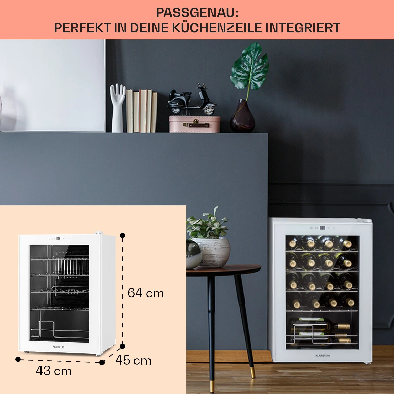 Shiraz 20 Uno Weinkühlschrank 53l 20Fl Touch-Bedienfeld 5-18°C 6 Shiraz 20 Uno Weinkühlschrank 53l 20Fl Touch-Bedienfeld 5-18°C – Bild 6