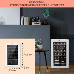 Shiraz 24 Uno Weinkühlschrank 63l 24Fl Touch-Bedienfeld 5-18°C -Küche Zu Hause 10040217 de 0006 logo