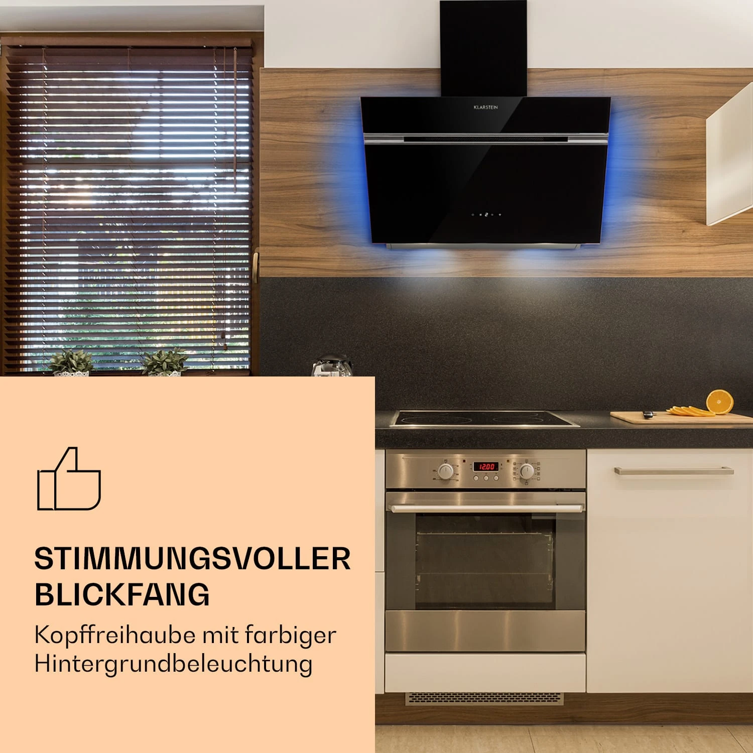 Alina 60 Smart Dunstabzugshaube 60 Cm 594 M³/h LED Ambiente-Licht Glasfront 4 Alina 60 Smart Dunstabzugshaube 60 Cm 594 M³/h LED Ambiente-Licht Glasfront – Bild 4