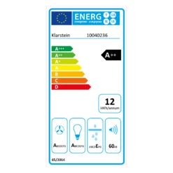 Aurora 90 Smart Dunstabzugshaube 550 M³/h 90cm Kopffrei Ambiente-Licht EEC A++ -Küche Zu Hause 10040236 energy label
