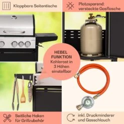 Kingsville 3.1 Kombigrill Gas + Kohle 10,9 KW 3+1 Brenner 13 Kingsville 3.1 Kombigrill Gas + Kohle 10,9 KW 3+1 Brenner -Küche Zu Hause 10040270 de 0006 usp